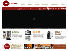 Tablet Screenshot of eurovending.cl